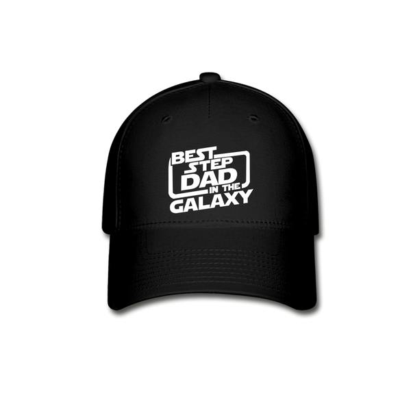 Best Step Dad in the Galaxy Baseball Cap - black