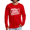 Best Step Dad in the Galaxy Men's Premium Long Sleeve T-Shirt - red
