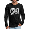 Best Step Dad in the Galaxy Men's Premium Long Sleeve T-Shirt - charcoal gray