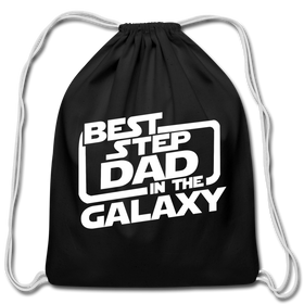 Best Step Dad in the Galaxy Cotton Drawstring Bag