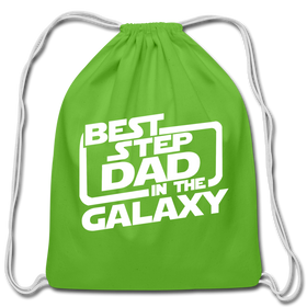 Best Step Dad in the Galaxy Cotton Drawstring Bag