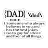 Dad Definition Sticker