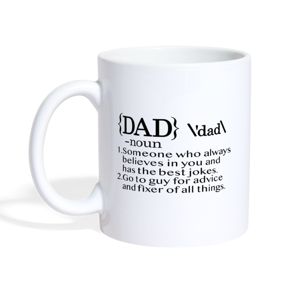Dad Definition Coffee/Tea Mug - white