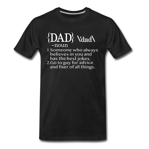 Dad Definition Men's Premium T-Shirt - black