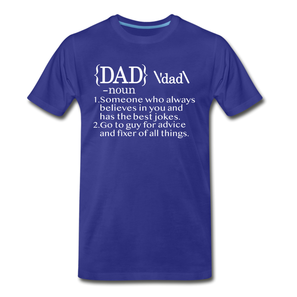 Dad Definition Men's Premium T-Shirt - royal blue