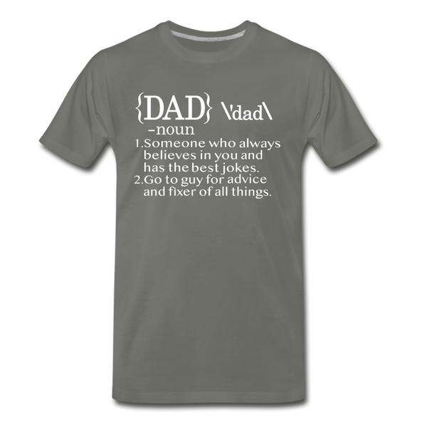Dad Definition Men's Premium T-Shirt - asphalt gray