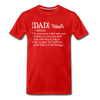 Dad Definition Men's Premium T-Shirt - red
