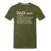 Dad Definition Men's Premium T-Shirt - olive green