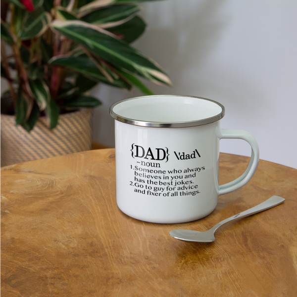 Dad Definition Camper Mug - white