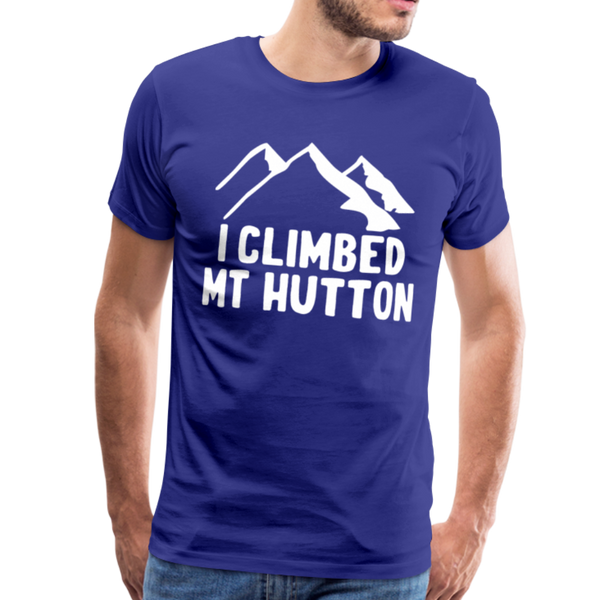 I Climbed Mt Hutton Unisex Premium T-Shirt - royal blue