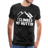 I Climbed Mt Hutton Unisex Premium T-Shirt - charcoal gray