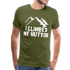 I Climbed Mt Hutton Unisex Premium T-Shirt - olive green