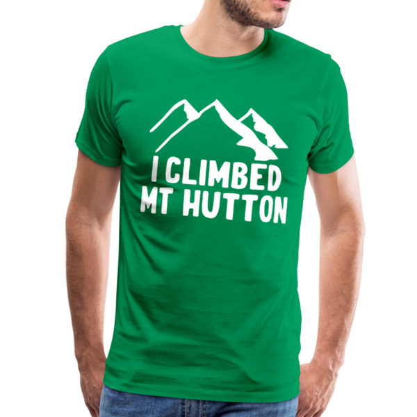 I Climbed Mt Hutton Unisex Premium T-Shirt - kelly green