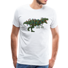 Tree-Rex Dinosaur Christmas Men's Premium T-Shirt - white