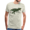 Tree-Rex Dinosaur Christmas Men's Premium T-Shirt - heather oatmeal
