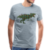 Tree-Rex Dinosaur Christmas Men's Premium T-Shirt - heather ice blue