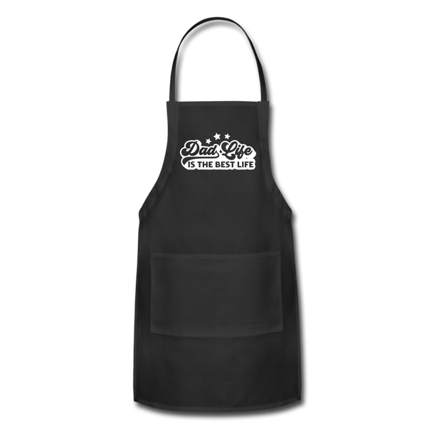 Dad Life is the Best Life Adjustable Apron - black