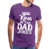 King of the Dad Jokes Men's Premium T-Shirt - purple