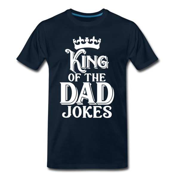 King of the Dad Jokes Men's Premium T-Shirt - deep navy