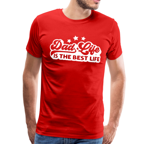 Dad Life is the Best Life Men's Premium T-Shirt - red