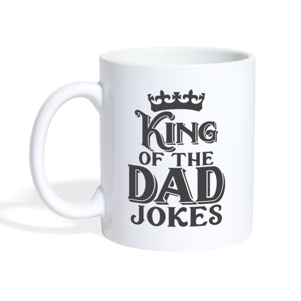 King of the Dad Jokes Coffee/Tea Mug - white