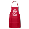 King of the Dad Jokes Adjustable Apron - red