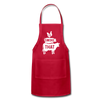 I'd Smoke That Funny BBQ Adjustable Apron - red