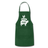 I'd Smoke That Funny BBQ Adjustable Apron - forest green