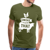I'd Smoke That Funny BBQ Men's Premium T-Shirt - olive green