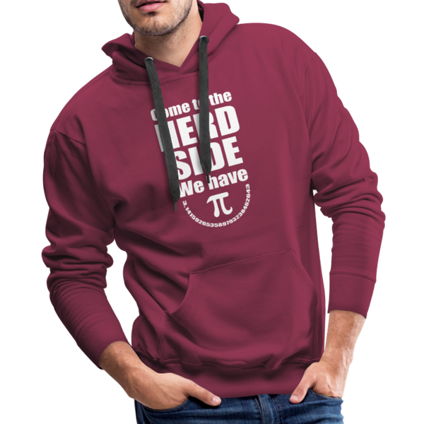Come to the Nerd Side We Have Pi Men’s Premium Hoodie - burgundy