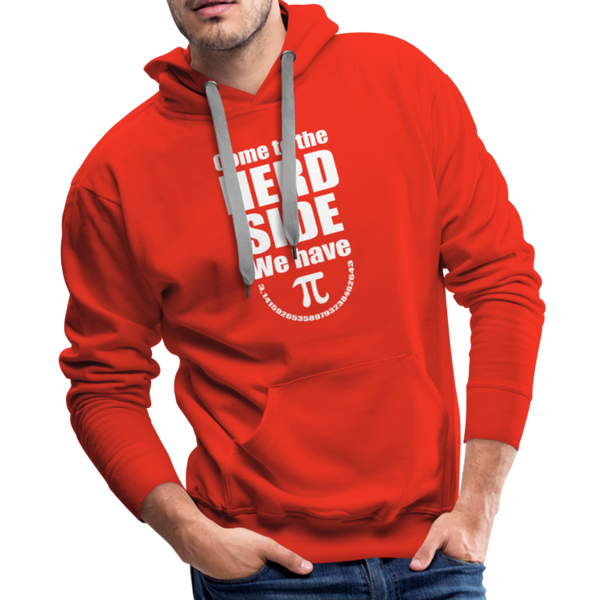 Come to the Nerd Side We Have Pi Men’s Premium Hoodie - red