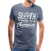 Sloth Running Team Champion Men's Premium T-Shirt - heather blue