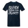 Sloth Running Team Champion Men's Premium T-Shirt - deep navy
