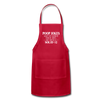 Poop Jokes Aren't my Favorite Kind of Jokes...But They're a Solid #2 Adjustable Apron - red