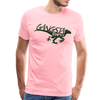 Gangsta Raptor Dinosaur Men's Premium T-Shirt - pink