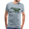 Gangsta Raptor Dinosaur Men's Premium T-Shirt - heather ice blue