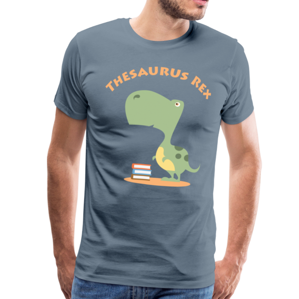 Thesaurus Rex Men's Premium T-Shirt - steel blue
