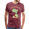 Thesaurus Rex Men's Premium T-Shirt - heather burgundy