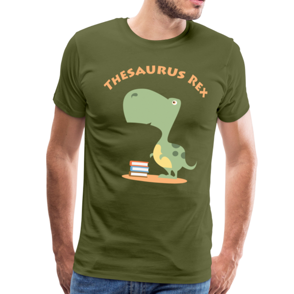 Thesaurus Rex Men's Premium T-Shirt - olive green