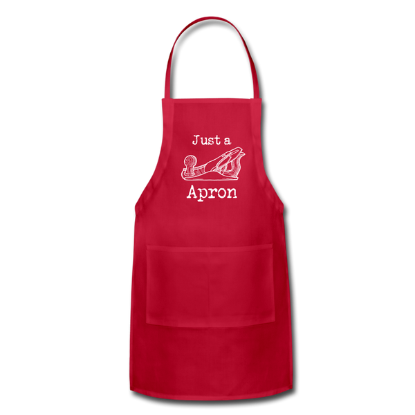 Just a Plane Adjustable Apron - red