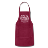 May Your Coffee Kick In Before Reality Does Adjustable Apron - burgundy