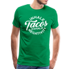 Inhale Tacos Exhale Negativity Men's Premium T-Shirt - kelly green