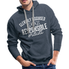 Cleverly Disguised as a Responsible Adult Men’s Premium Hoodie - heather denim