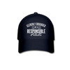 Cleverly Disguised as a Responsible Adult Baseball Cap - navy