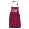 Probably Late for Something Adjustable Apron - burgundy