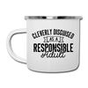 Cleverly Disguised as a Responsible Adult Camper Mug - white