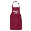 Inhale Tacos Exhale Negativity Adjustable Apron - burgundy