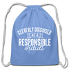 Cleverly Disguised as a Responsible Adult Cotton Drawstring Bag