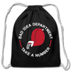 Bad Idea Dept Take a Number Cotton Drawstring Bag