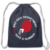 Bad Idea Dept Take a Number Cotton Drawstring Bag